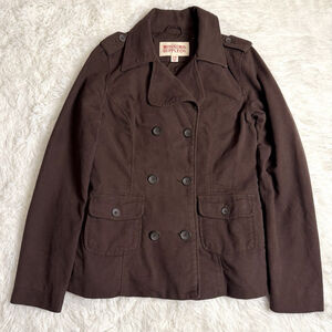 Mossimo Supply Co. Women's Corduroy Double Breasted Jacket Brown Medium